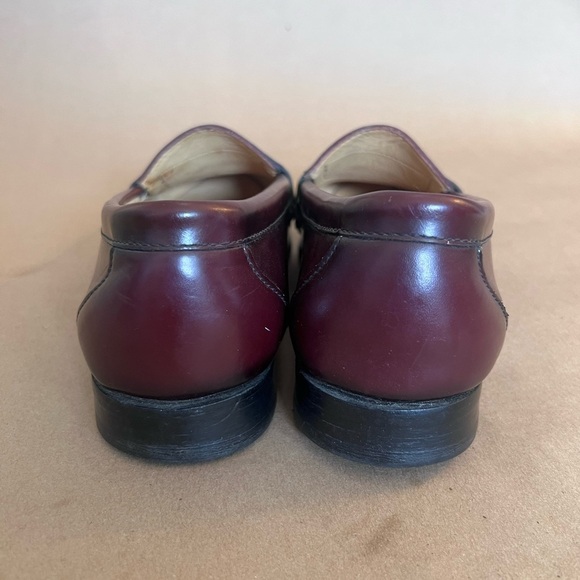 G.H Bass Burgundy Tassel Harrison II 1449 634 Penny Loafers Leather Men’s 10 main image 5